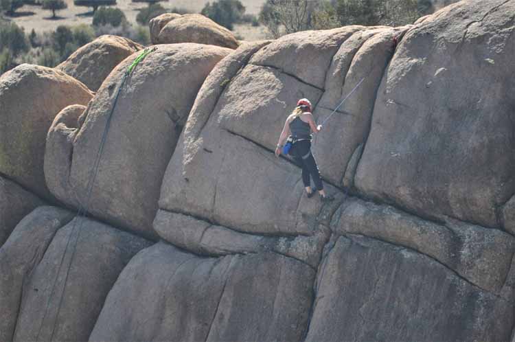 water and boulders